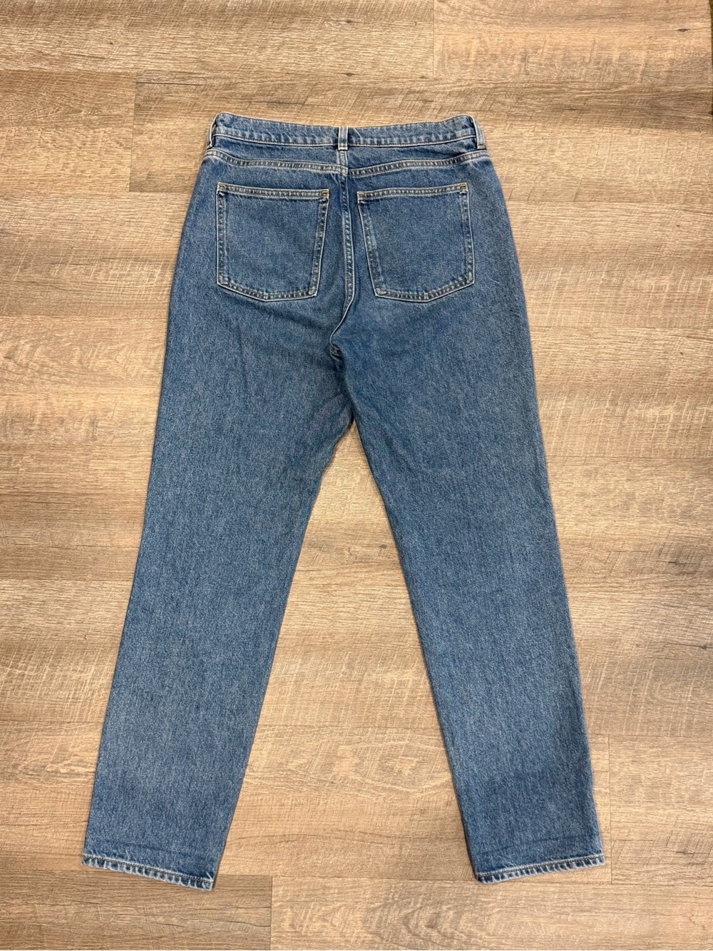 COS Women’s Size 29 Regular Straight Leg High Rise Full Length Jeans Blue Cotton - Picture 2 of 7